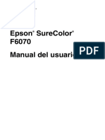 Epson SureColor F6070 Manual Del Usuario