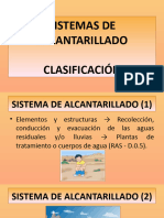 Sistema de Alcantarillado - Tipos