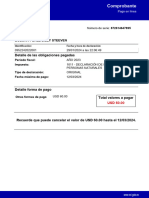 Comprobante: Detalle de Las Obligaciones Pagadas