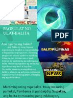 Pagsulat NG Ulat-Balita