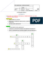 Actividades Lúdicas: Realiaze El Siguiente Crucigrama Correspondiente Al Tema Expuesto Por El Grupo