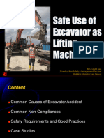 Safe Use of Excavator as Lifting Machine