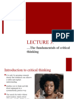 Unit 3 - The Fundamentals of Critical Thinking 2023