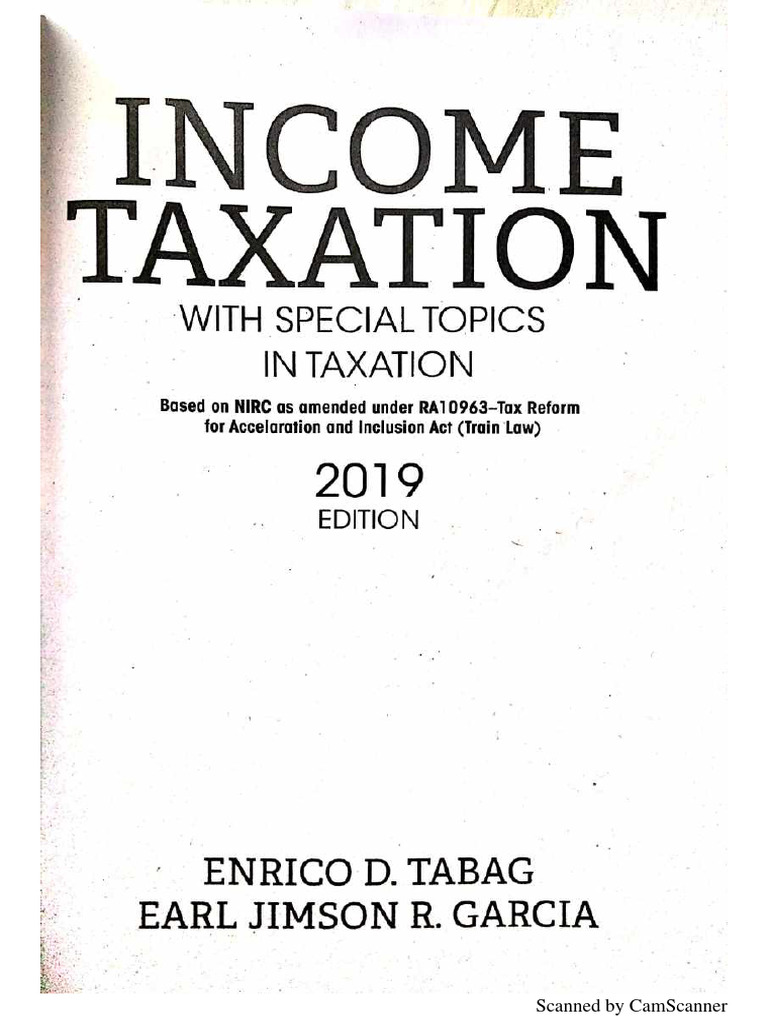 Income Tax 2019 Pdf