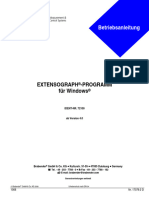 Extensograph - Programm Für Windows: Betriebsanleitung
