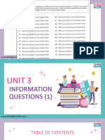 Listening - Unit 3. Information Question
