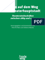 Leseprobe aus: "Berlin auf dem Weg zur Theaterhauptstadt" von Peter W. Marx, Stefanie Watzka (Hrsg.)