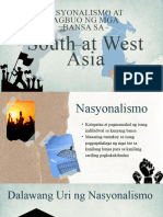 Nasyonalismo at Pagbuo NG Bansa Sa South at West Asia