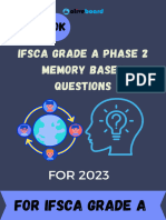 Ifsca Grade A Phase 2 Memory Based Questions
