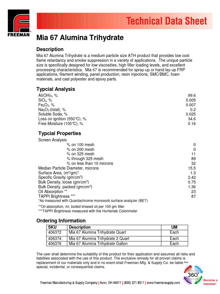 Aluminium Trihydrate PDF Aluminium Oxide Industrial Processes