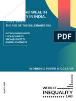 WorldInequalityLab WP2024 09 Income and Wealth Inequality in India