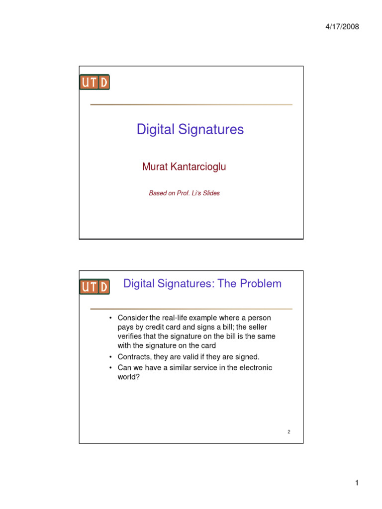 26 Rsa Digital Signature 28 03 2024 Pdf Algorithms Cyberwarfare