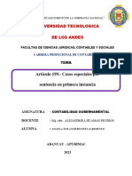 Casos Especiales Por Sentencia en Primera Instancia