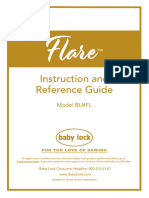 Baby Lock Flair BLMFL Sewing Machine Instruction Manual