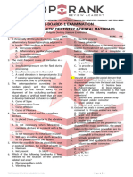 TEST 4 - PROSTHETIC DENTISTRY & DENTAL MATERIALS (STUDENT COPY)