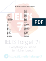 IELTS 15 Listening 1 Answers