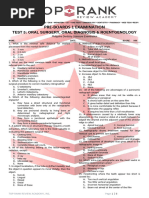 Test 5 - Oral Surgery, Oral Diagnosis & Roentgenology