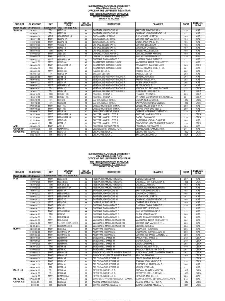 examiner-room-college-bldg-socsc-01-subject-class-time-day-course
