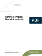 Rahmenlehrplan Maturitatsschulen