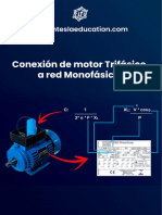 CONEXION MOTOR TRIFASICO A RED MONOFASICA