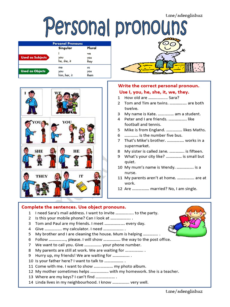 Personal Pronouns | PDF | Syntax