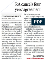 MahaRERA Cancels Four Homebuyers' Agreement Gera Developments.