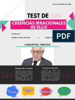 Presentacion de TEST DE CREENCIAS IRRACIONALES DE ELLIS