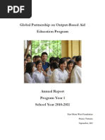 GPOBA Education Annual Report 2011 FINAL