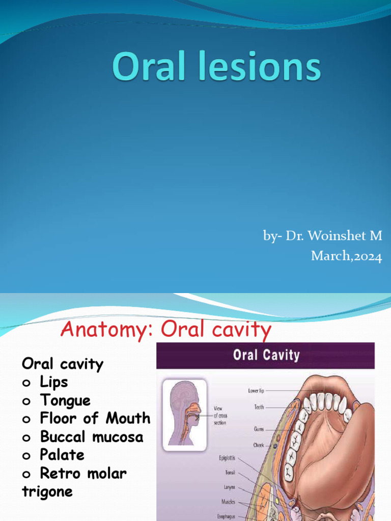Oral Lesions Pdf Medical Specialties Diseases And Disorders