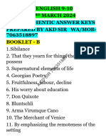 Ans Key 9-10 MSC 3rd March 24 AKD SIR