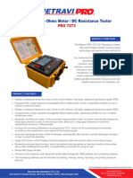 Metravi PRO 7273 10A Microohms Meter Catalogue Web