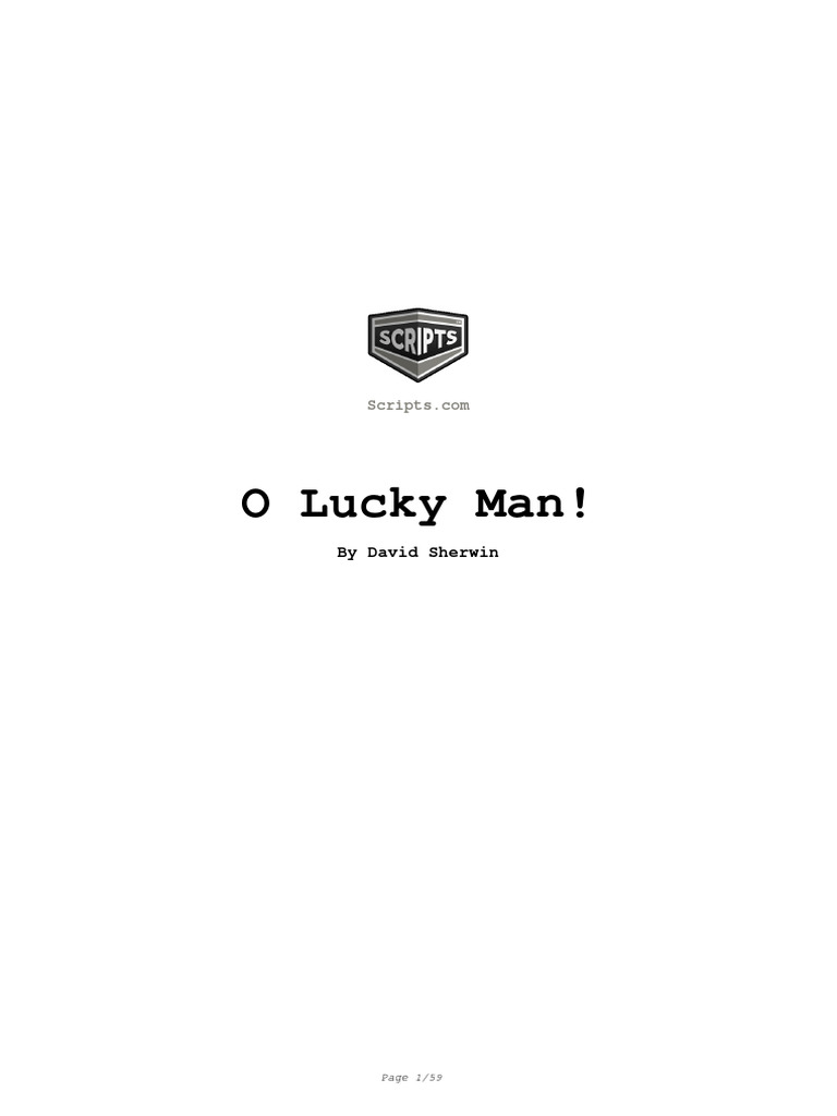 O Lucky Man! | PDF
