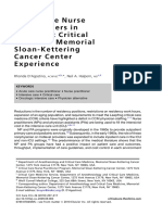 Acutecarenurse Practitionersin Oncologiccritical Care:Thememorial Sloan-Kettering Cancercenter Experience