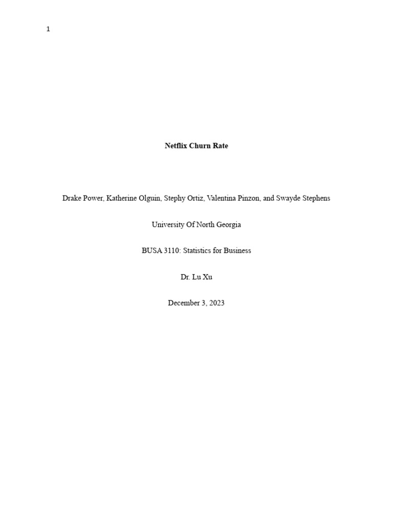 Netflix churn paper pdf cost of living linear regression