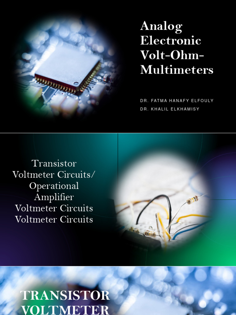 Analog and Op-Amp Voltmeter Circuits | PDF | Operational Amplifier ...