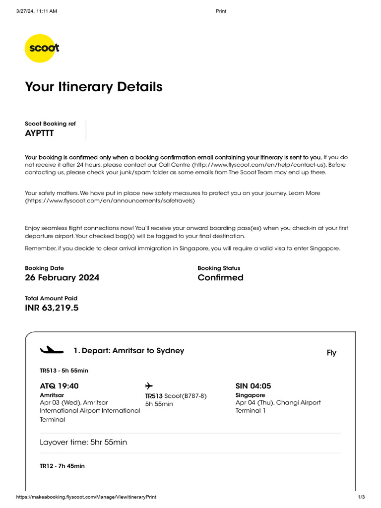 Ticket Australia | PDF | Fee | Fare