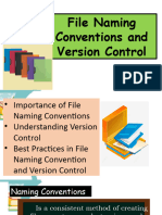 File Naming Convention and Version Control - M.H