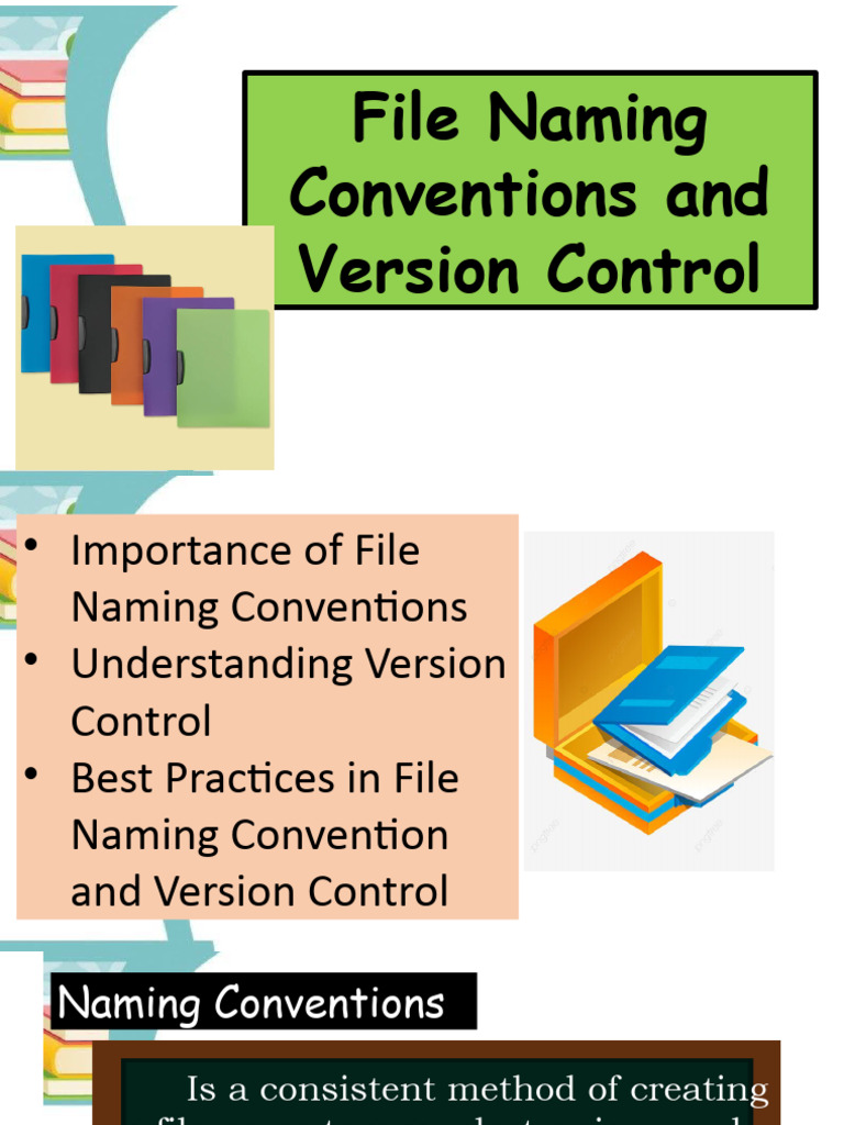 File Naming Convention and Version Control M H PDF Version Control