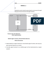 Agents and Environment - Concept of Rationality - Nature of Environment