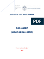 Curs - ECONOMIE (Macroeconomie) - CIG - 2023
