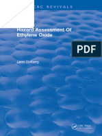 Golberg, Leon - Hazard Assessment of Ethylene oxide-CRC Press (1986)