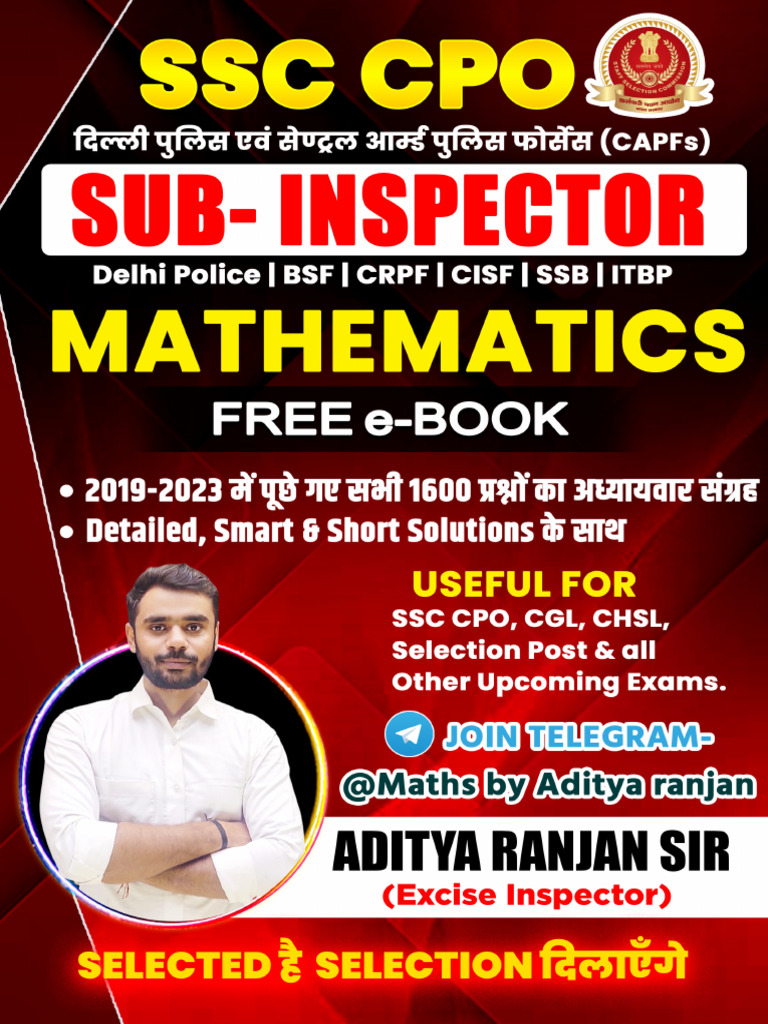 SSC CPO Maths Study Guide | PDF