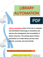 18. Library Automation