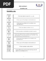 Divisibility Rules