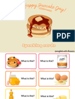 Pancake Day Speaking Cards