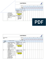 Audit Planning Matrix - SAMPLE