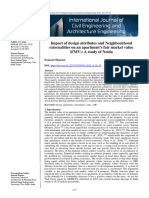 Impact of Design Attributes and Neighbourhood Externalities On An Apartment's Fair Market Value (FMV) : A Study of Noida