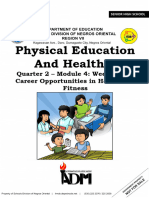 Physical Education and Health 2: Quarter 2 - Module 4: Weeks 7 & 8 Career Opportunities in Health and Fitness