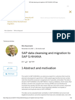 SAP Data Cleansing and Migration To SAP S - 4HANA - SAP Blogs