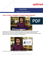 Transcript Google Display Network